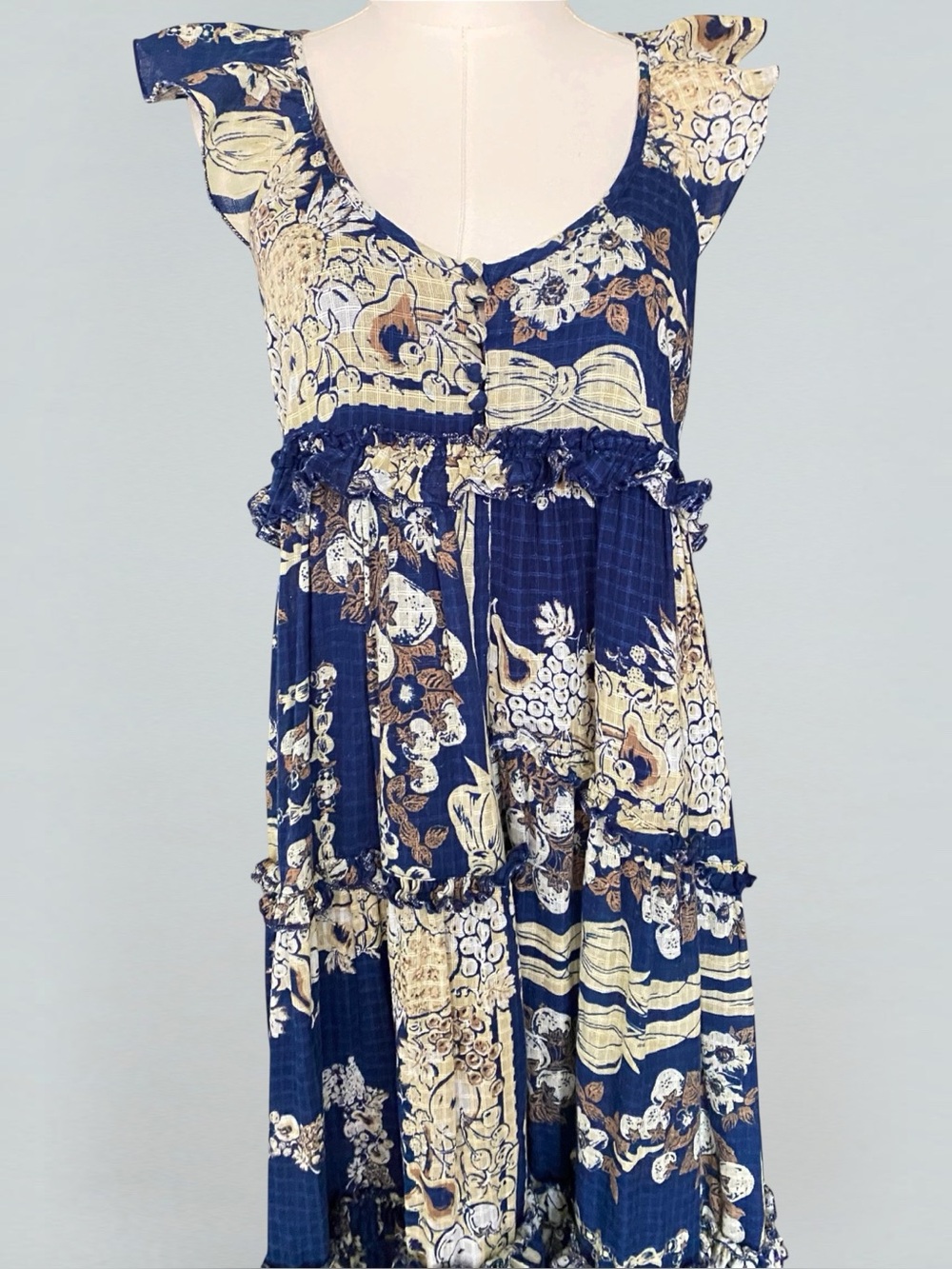 Urban Outfitters UO Magnolia Ruffle Maxi Dress Size 4 - Picture 7 of 11